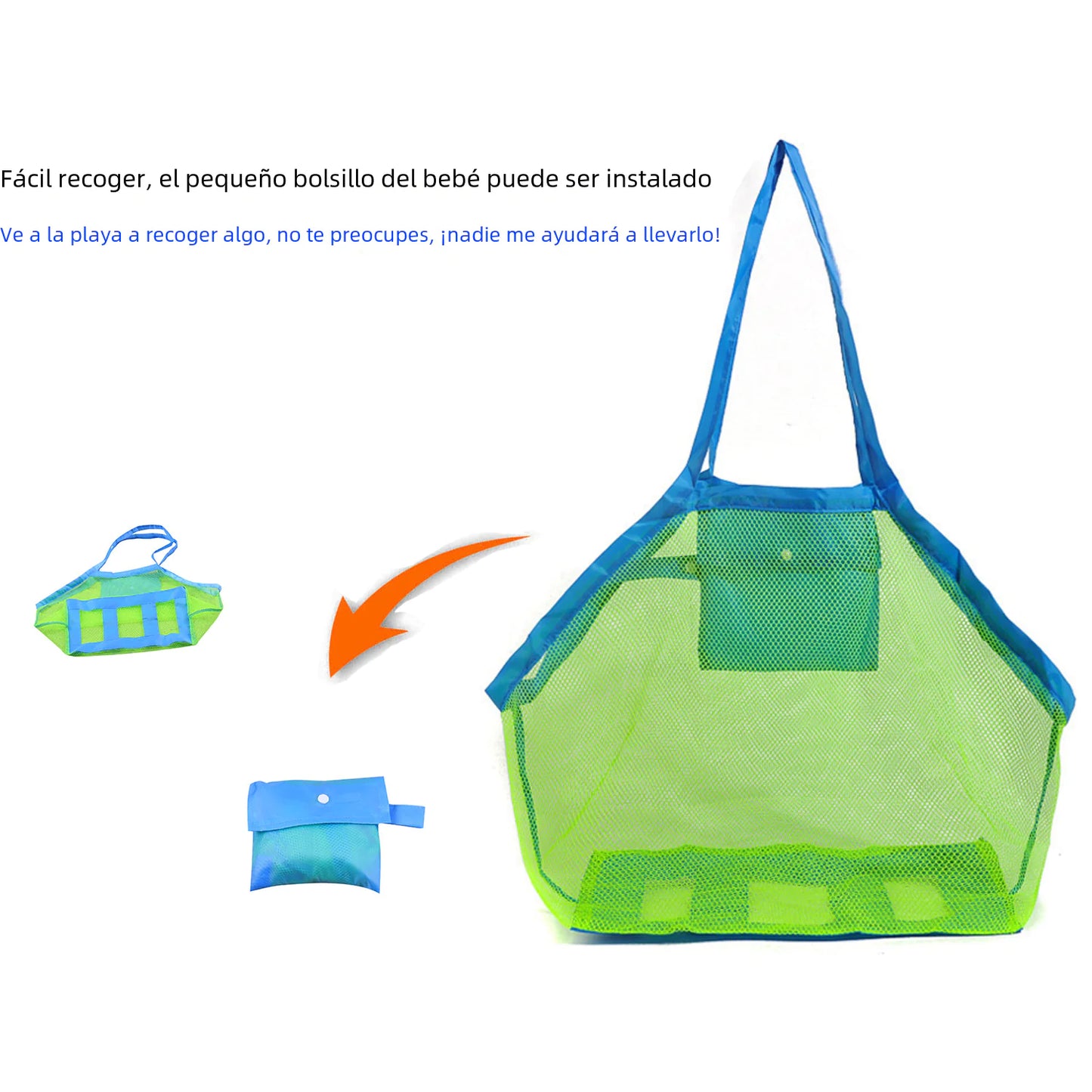 Mesh Beach Tote Bags | Colorful Lightweight Storage Bags