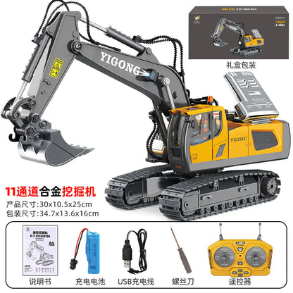 Mega RC Excavator Toy – Realistic Alloy Digger