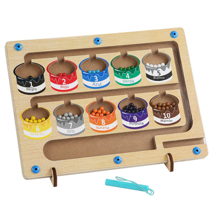 Magnetic Color Sorting Board – Montessori Learning Toy