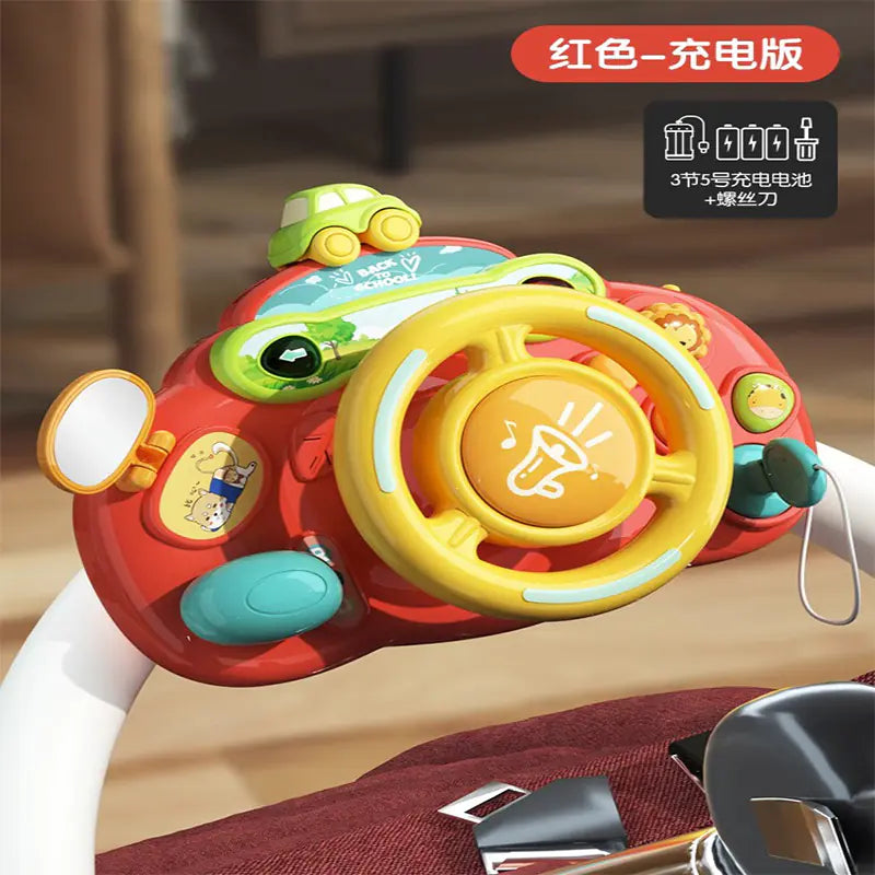 Kids Steering Wheel Toy | Lights, Sounds & Driving Fun