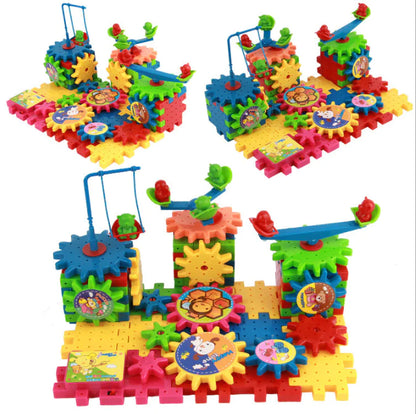 Colorful Gear Building Toy Set – STEM Puzzle Play Kit