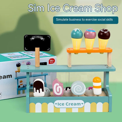 Wooden Tea Time Playset for Kids