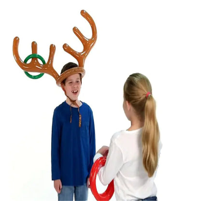 Inflatable Reindeer Ring Toss Game for Kids