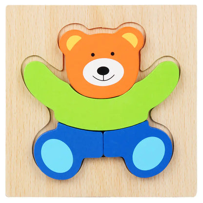 Kids' 3D Wooden Learning Puzzle