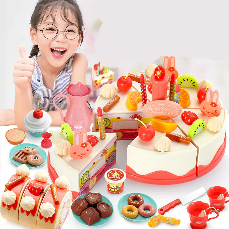Deluxe Birthday Cake Play Set – Pretend Food Fun