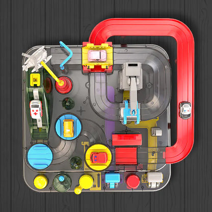 Interactive Car Adventure Track Toy with Lights & Music