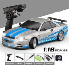 High-Speed 1:18 RC Drift Car with Remote & Battery