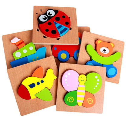 Kids' 3D Wooden Learning Puzzle