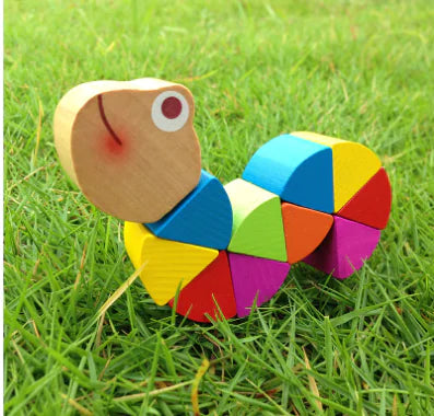 Wooden Twist & Turn Caterpillar Toy