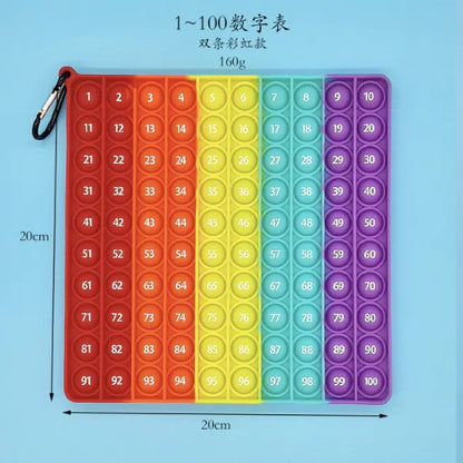 Rainbow Alphabet & Numbers Pop It for Kids