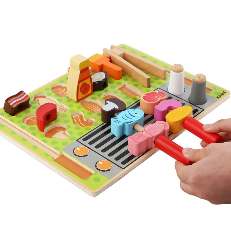 Wooden Tea Time Playset for Kids