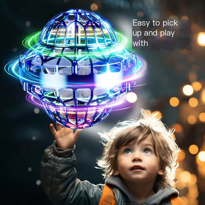 Flying Spinner Ball Toy with LED Lights & USB Charge