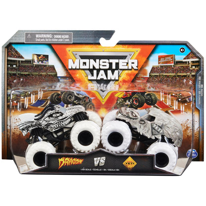 Monster Jam Dragon vs. Yeti 1:64 Scale Truck Set