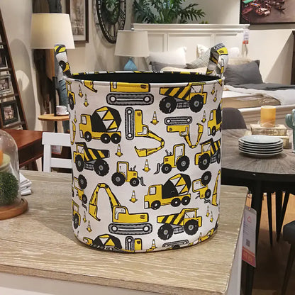 Canvas Children's Cartoon Storage Bucket