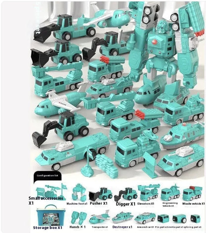 Magnetic Builder Car Toy Set