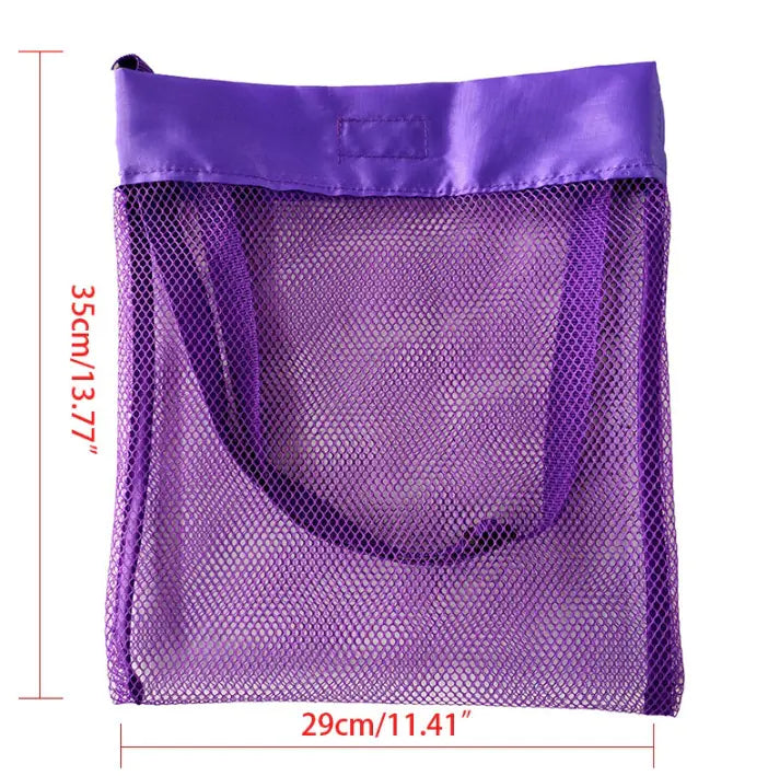 Mesh Beach Tote Bags | Colorful Lightweight Storage Bags