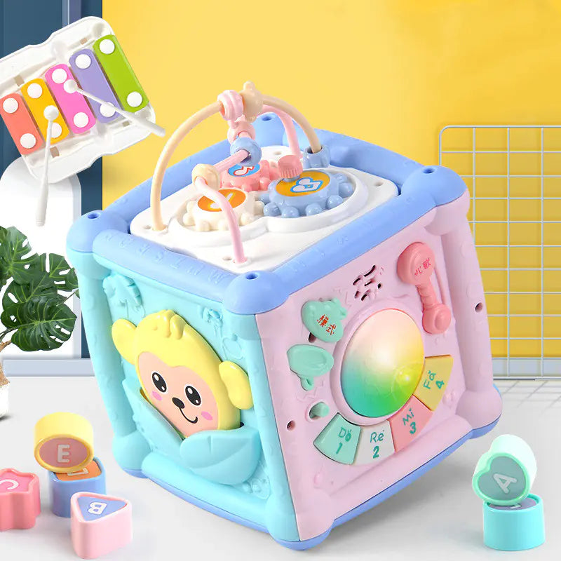 Musical Cube 6-in-1 Musical Activity Cube Toy for Toddlers – Ebuuu
