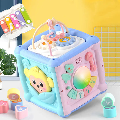 6-in-1 Musical Activity Cube Toy for Toddlers