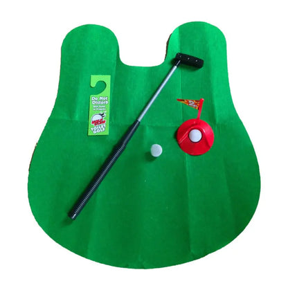 Funny Toilet Mini Golf Putting Game for Bathroom Fun