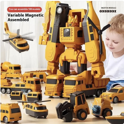 Magnetic Builder Car Toy Set