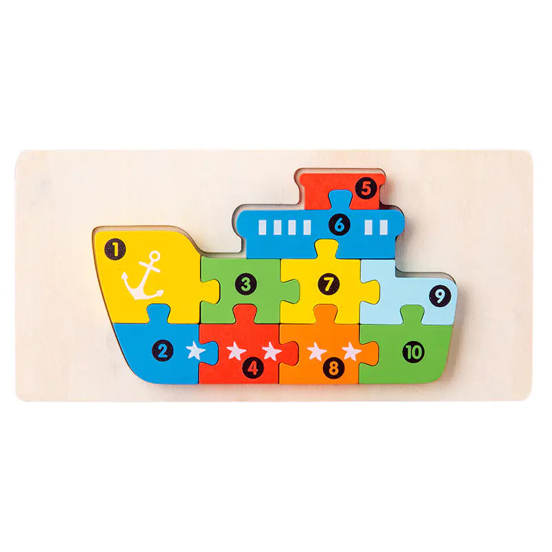 Kids' Learning Wooden Puzzle Sets