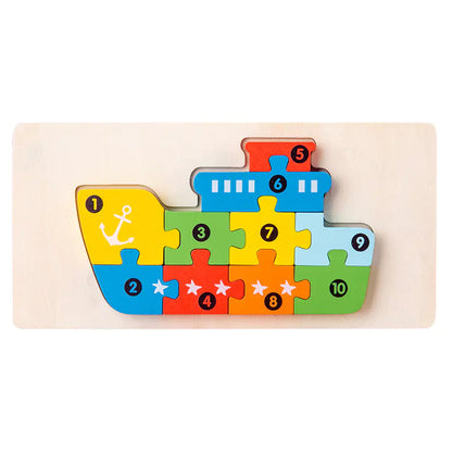 Kids' Learning Wooden Puzzle Sets