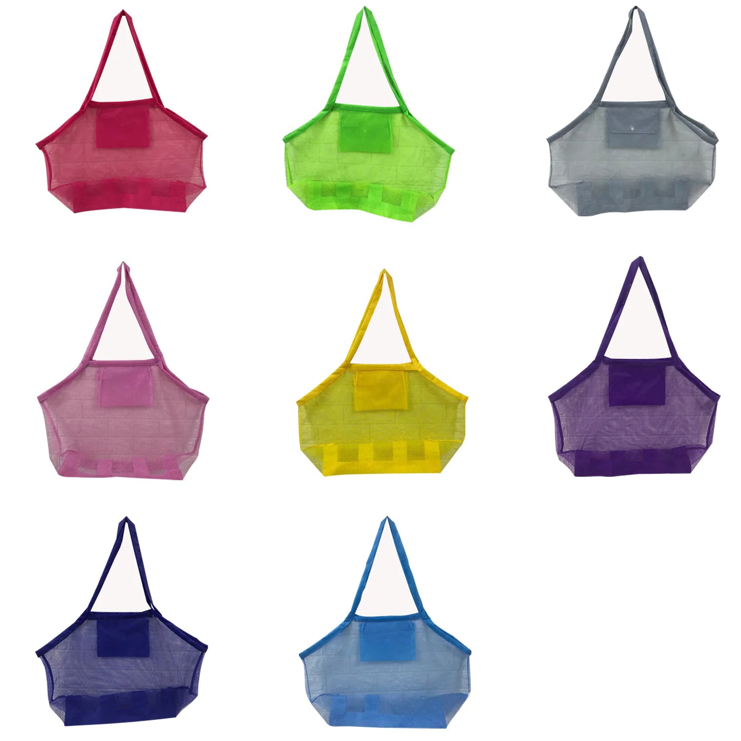 Mesh Beach Tote Bags | Colorful Lightweight Storage Bags