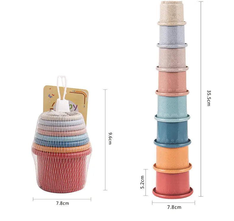 Stackable Beach Play Cups for Kids