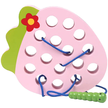 Montessori Fruit Bug Challenge - Wooden Kid's Toy