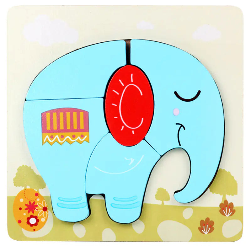 Kids' 3D Wooden Learning Puzzle