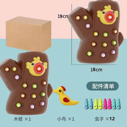 Magnetic Woodpecker Catch & Learn Game