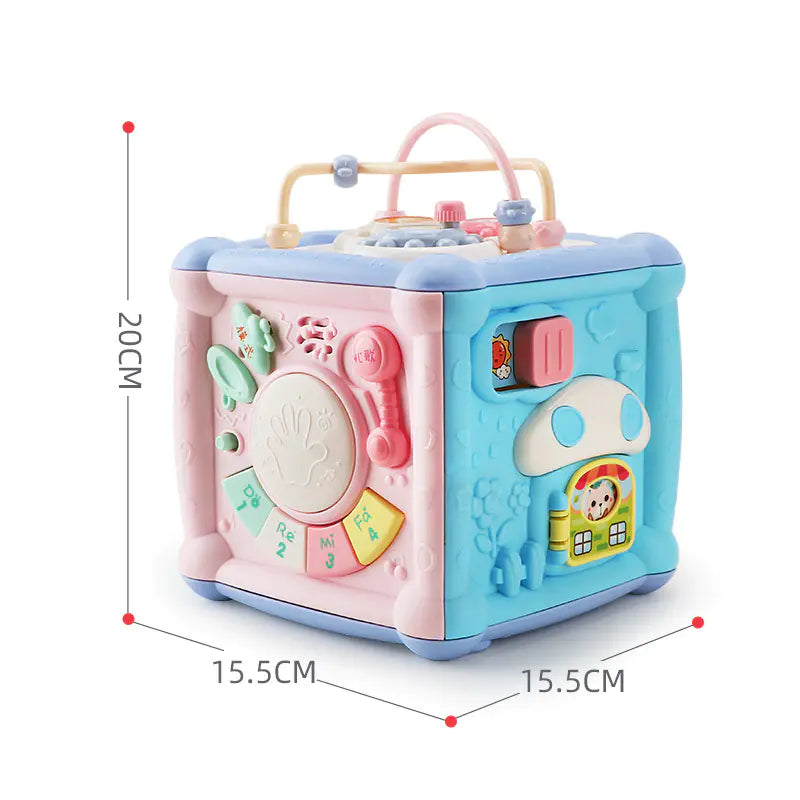 6-in-1 Musical Activity Cube Toy for Toddlers
