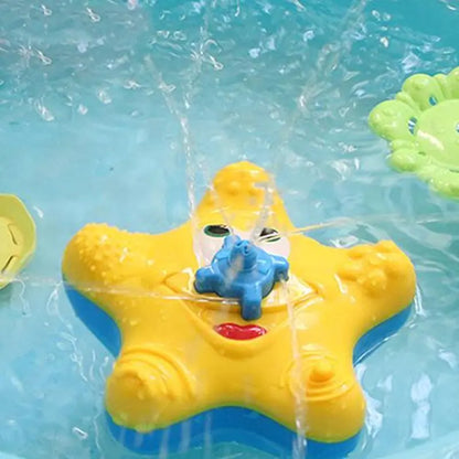 Starfish Baby Bath Toy – Sprays Water & Bubbles Fun