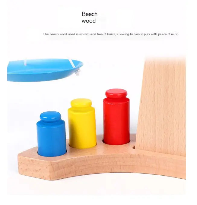 Wooden Balancing Toy with Stacking Rings