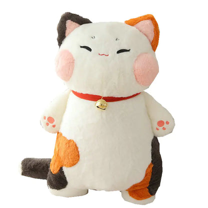 Kids' White Cat Cuddly Pillow with Bell
