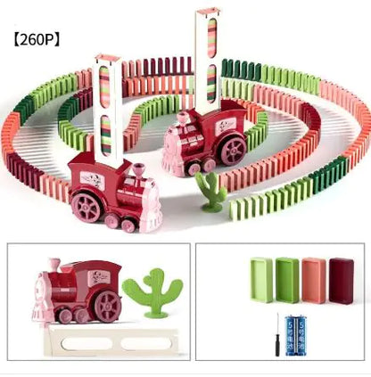 Auto Domino Builder Train Set for Kids