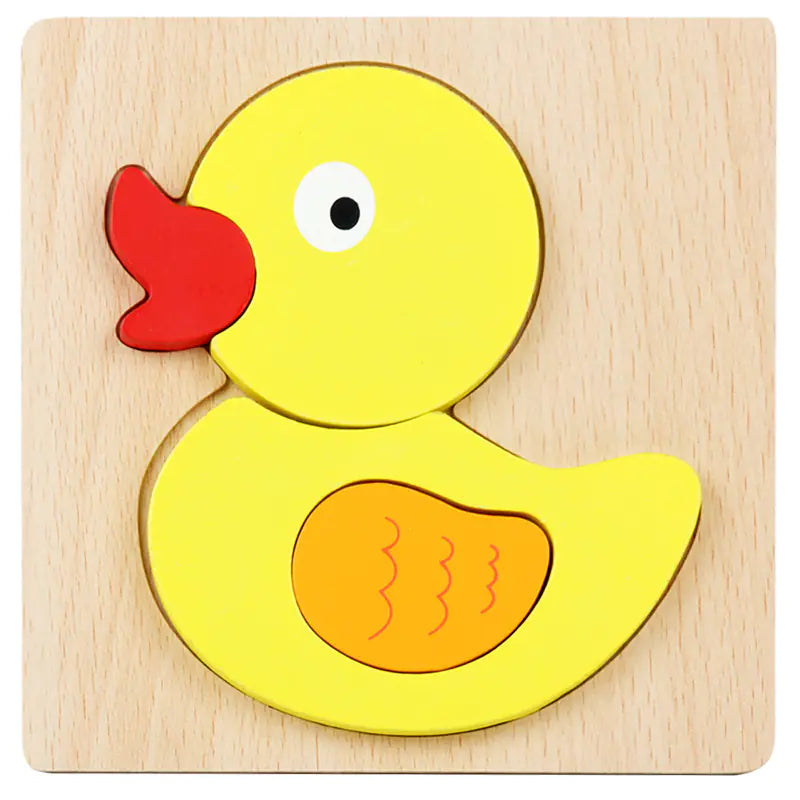 Kids' 3D Wooden Learning Puzzle
