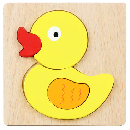 Kids' 3D Wooden Learning Puzzle