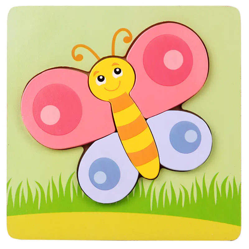Kids' 3D Wooden Learning Puzzle