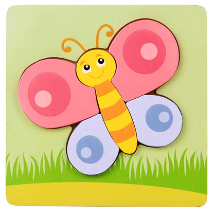 Kids' 3D Wooden Learning Puzzle