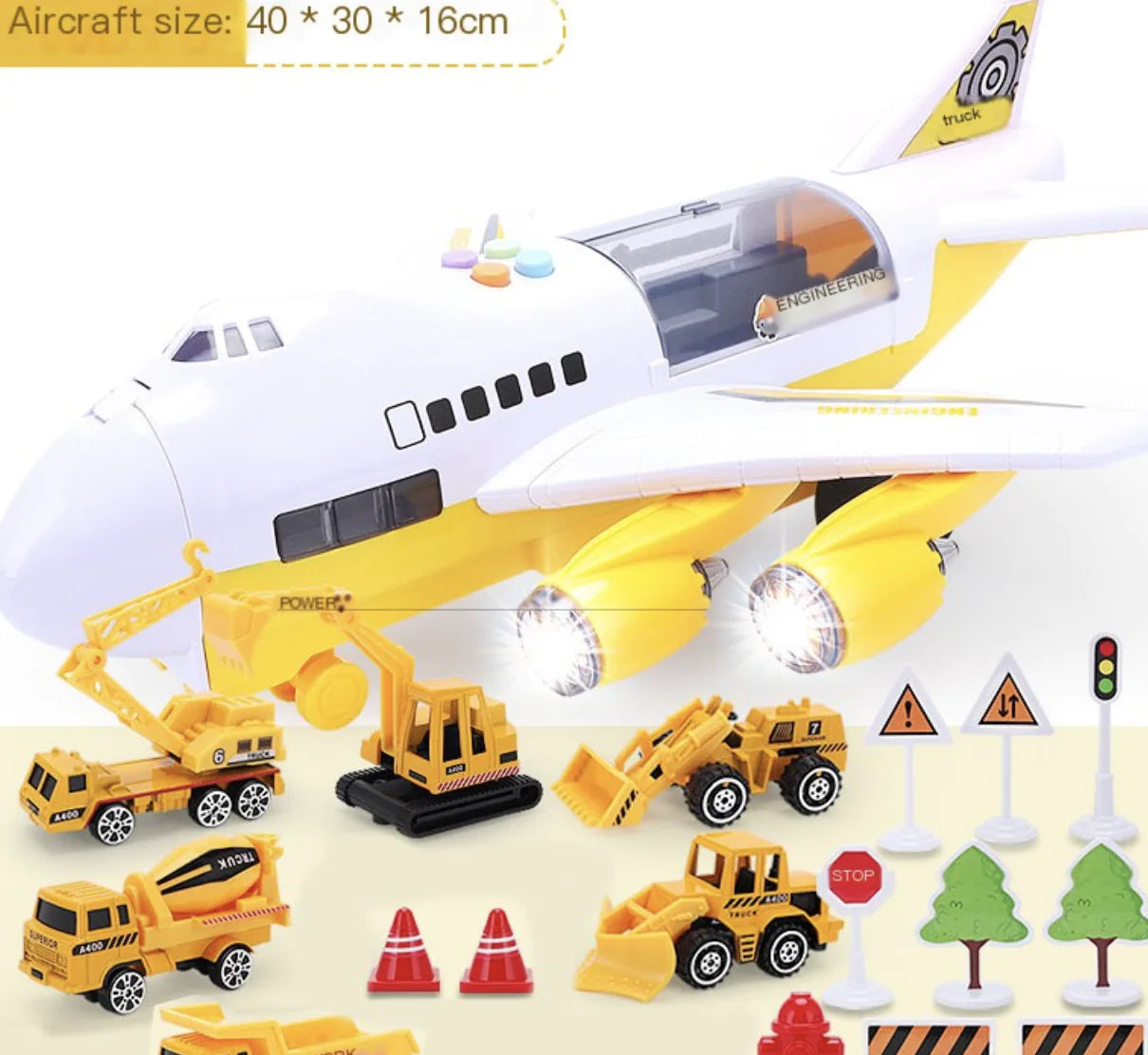 Kid-Safe Musical Jumbo Jet Toy