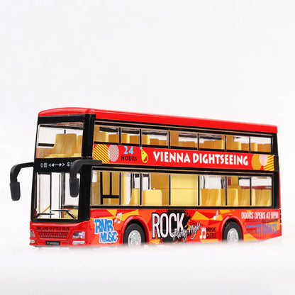 Sky Eagle Alloy Double-Decker Bus Toy