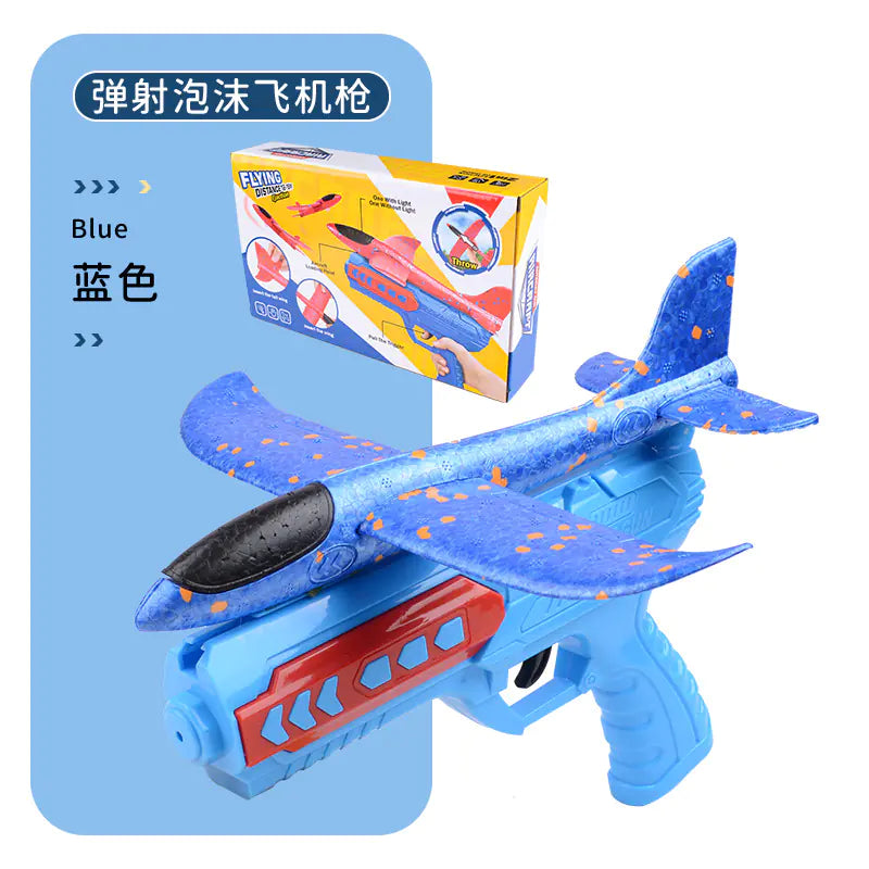 Foam Airplane Launcher Gun with LED Lights