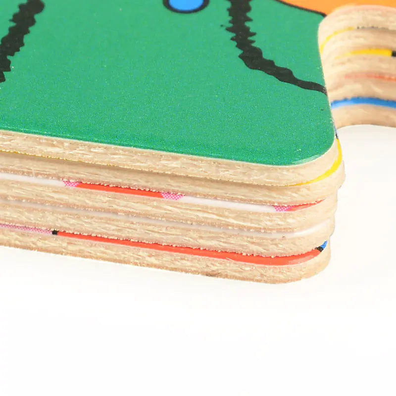 Dress-Up Bear Wooden Puzzle Set for Kids