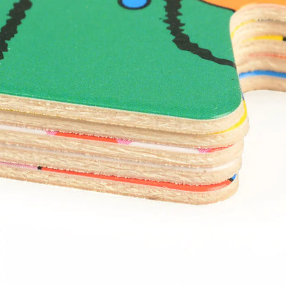 Dress-Up Bear Wooden Puzzle Set for Kids