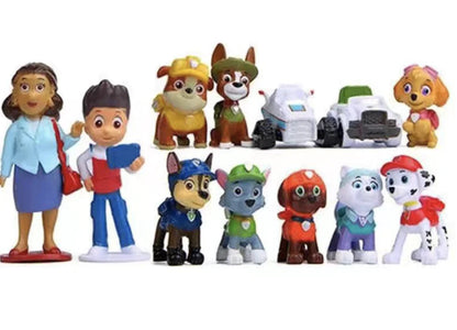 Dalmation Dog Toy Figurine Set for Kids' Cake Decor